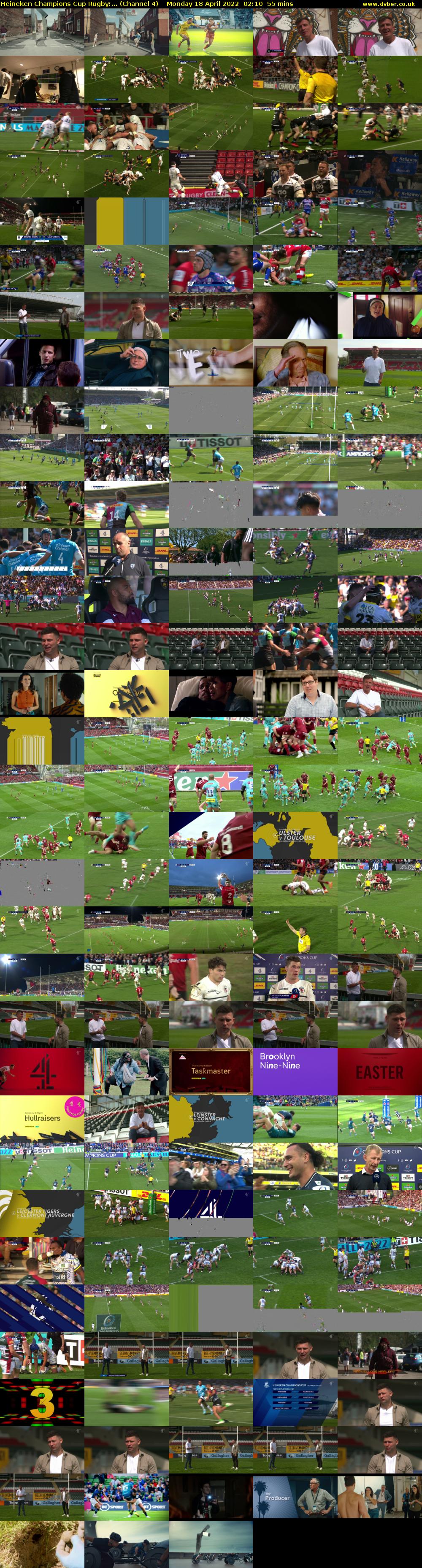 Heineken Champions Cup Rugby:... (Channel 4) Monday 18 April 2022 02:10 - 03:05