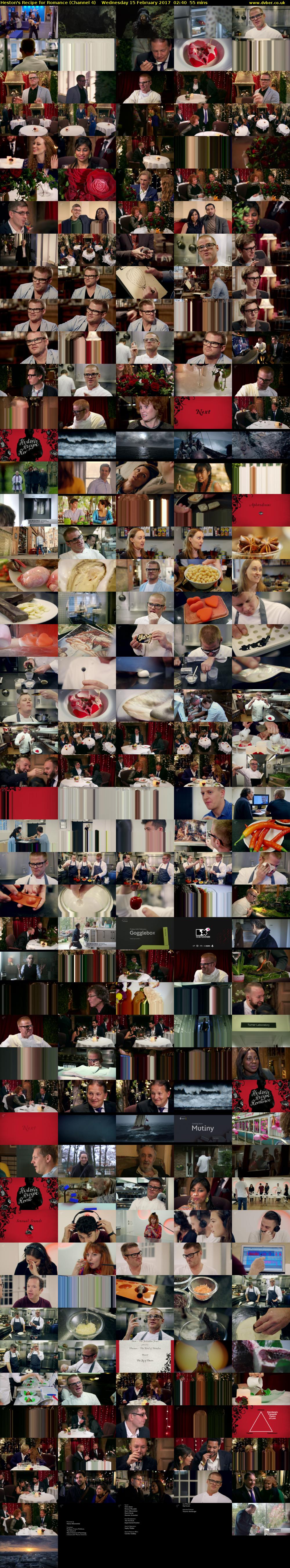 Heston's Recipe for Romance (Channel 4) Wednesday 15 February 2017 02:40 - 03:35