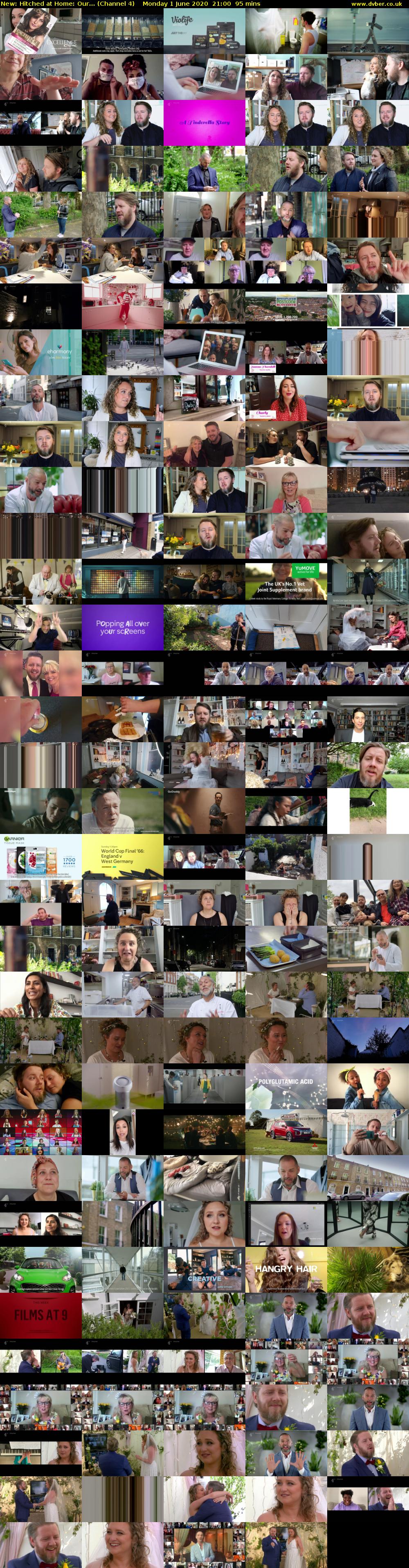 Hitched at Home: Our... (Channel 4) Monday 1 June 2020 21:00 - 22:35