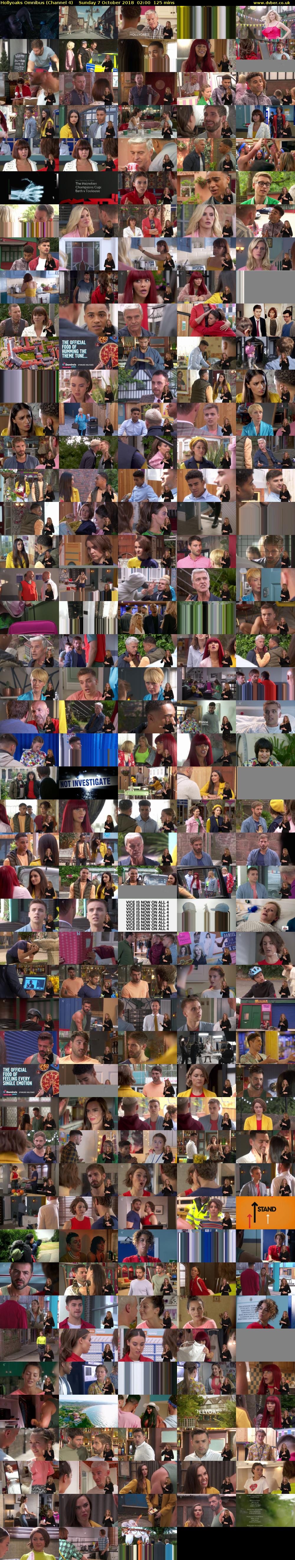 Hollyoaks Omnibus (Channel 4) Sunday 7 October 2018 02:00 - 04:05