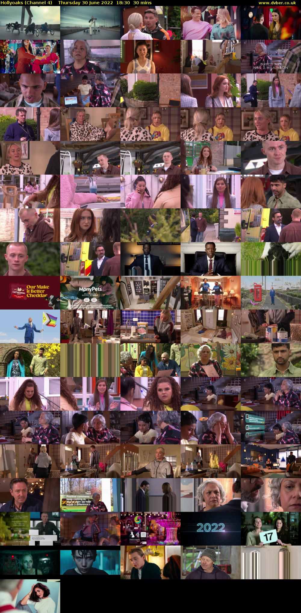 Hollyoaks (Channel 4) Thursday 30 June 2022 18:30 - 19:00
