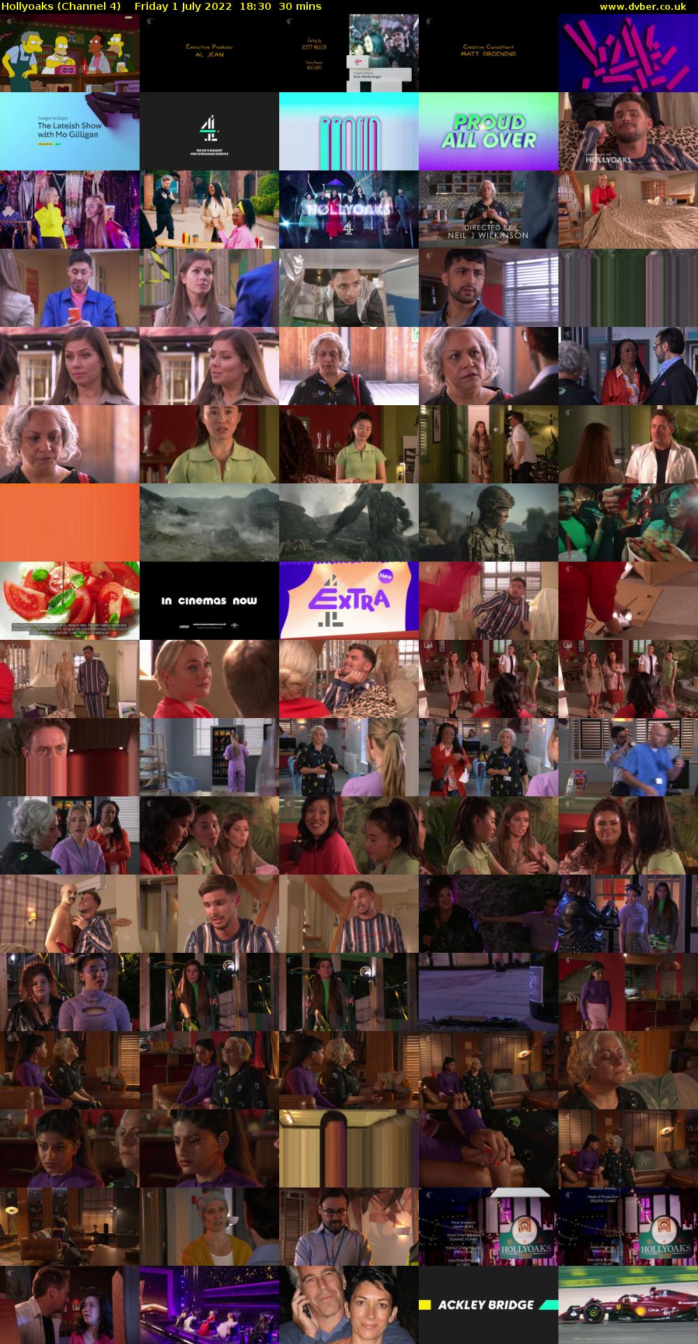 Hollyoaks (Channel 4) Friday 1 July 2022 18:30 - 19:00