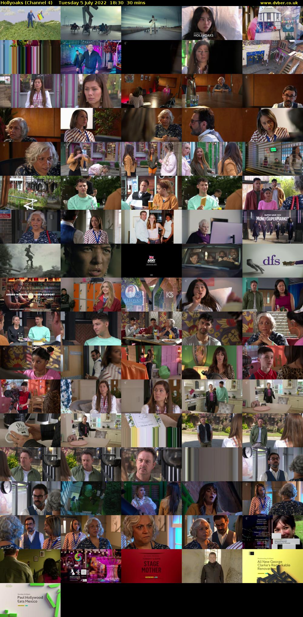 Hollyoaks (Channel 4) Tuesday 5 July 2022 18:30 - 19:00