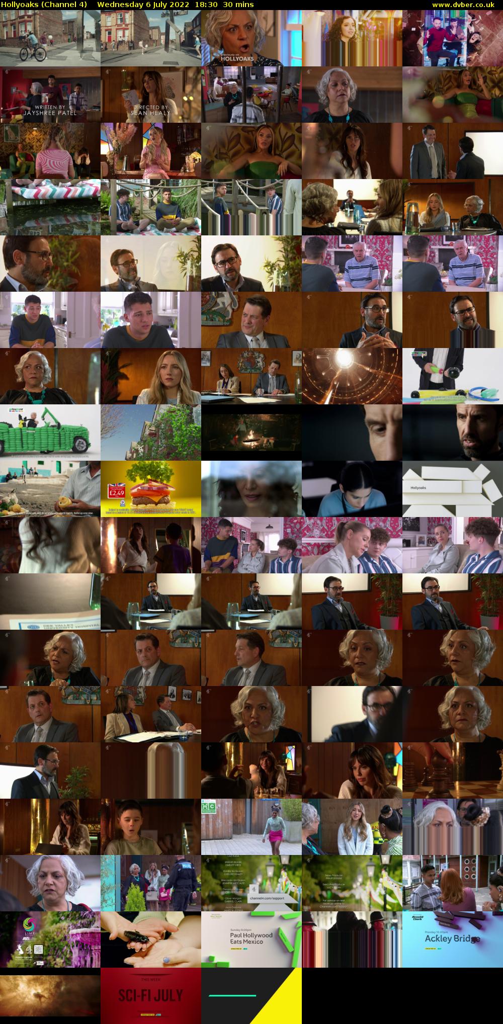 Hollyoaks (Channel 4) Wednesday 6 July 2022 18:30 - 19:00