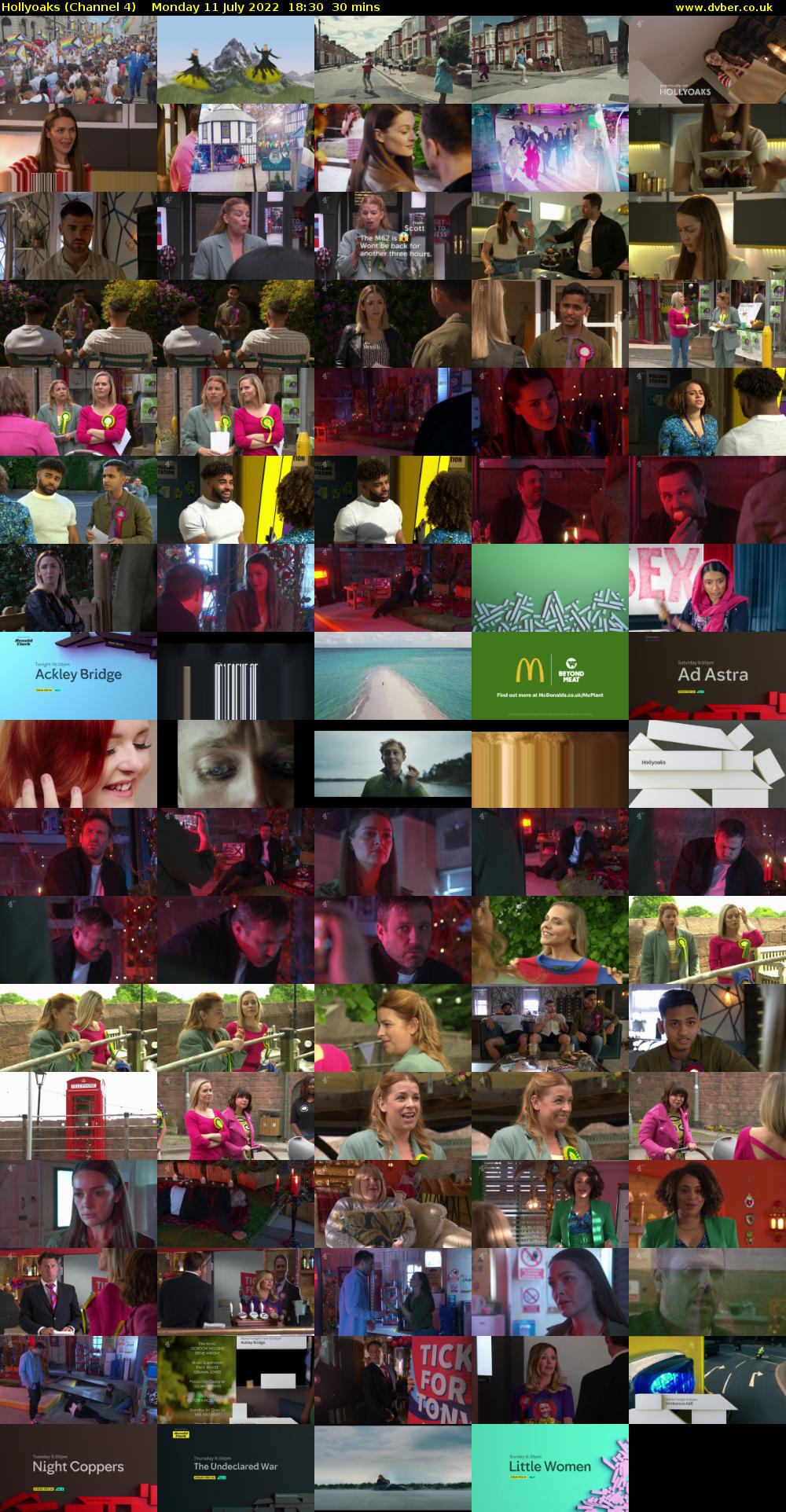 Hollyoaks (Channel 4) Monday 11 July 2022 18:30 - 19:00