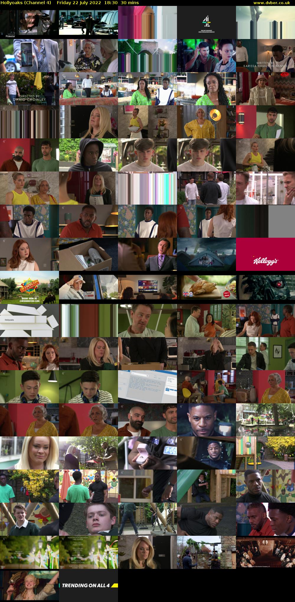 Hollyoaks (Channel 4) Friday 22 July 2022 18:30 - 19:00