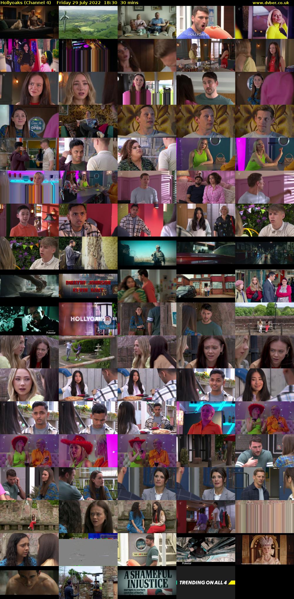 Hollyoaks (Channel 4) Friday 29 July 2022 18:30 - 19:00