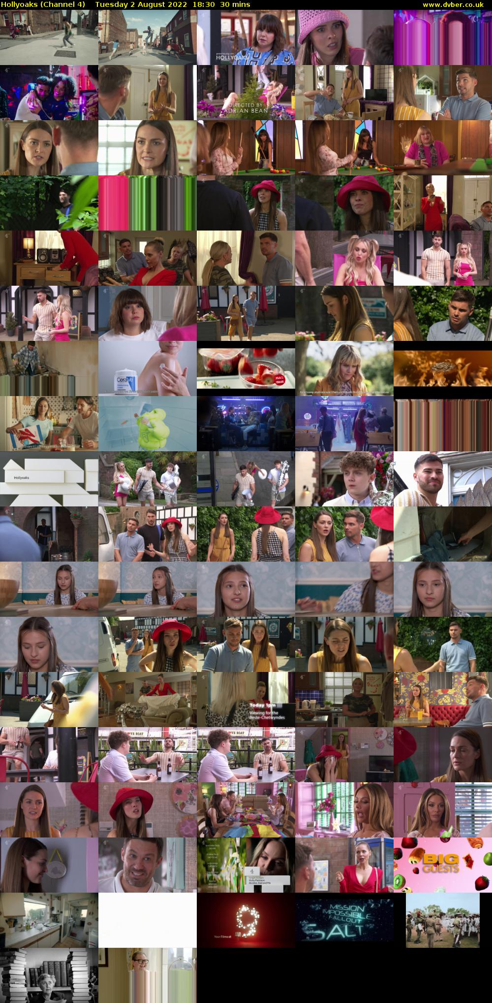 Hollyoaks (Channel 4) Tuesday 2 August 2022 18:30 - 19:00