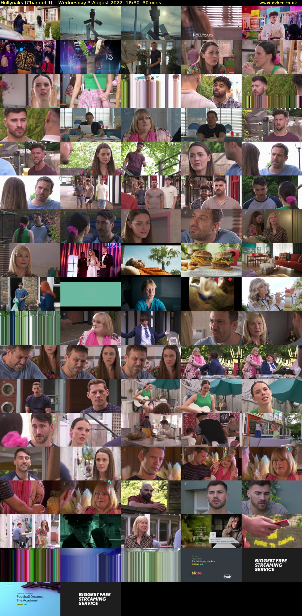 Hollyoaks (Channel 4) Wednesday 3 August 2022 18:30 - 19:00