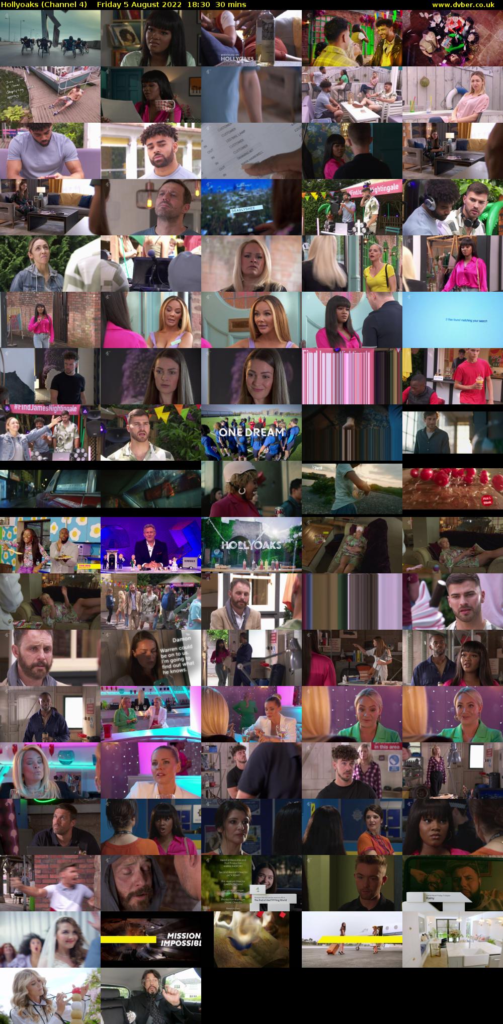 Hollyoaks (Channel 4) Friday 5 August 2022 18:30 - 19:00