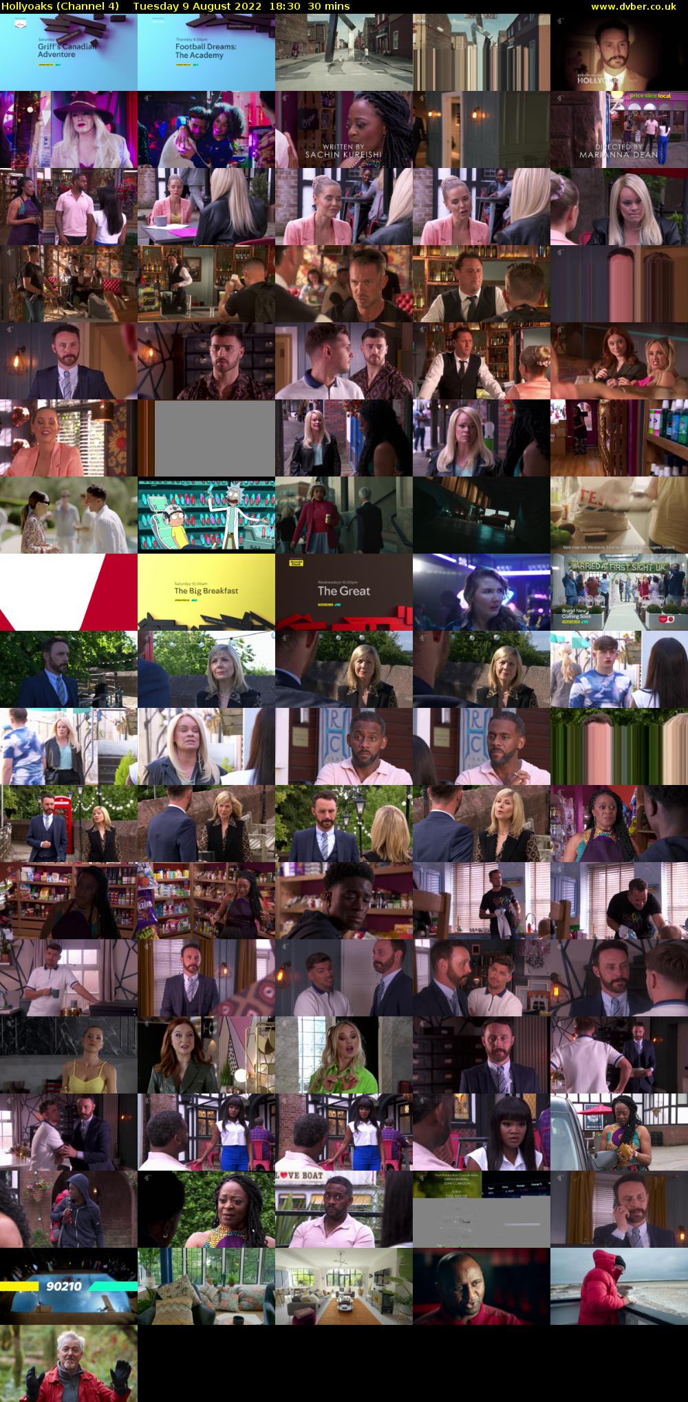 Hollyoaks (Channel 4) Tuesday 9 August 2022 18:30 - 19:00