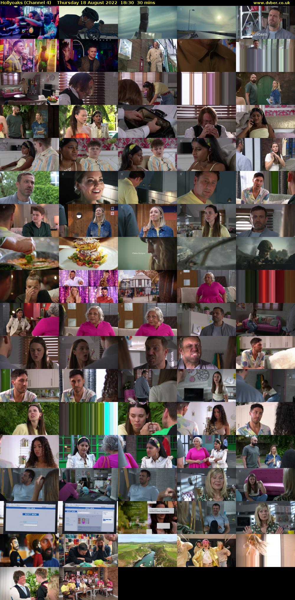 Hollyoaks (Channel 4) Thursday 18 August 2022 18:30 - 19:00