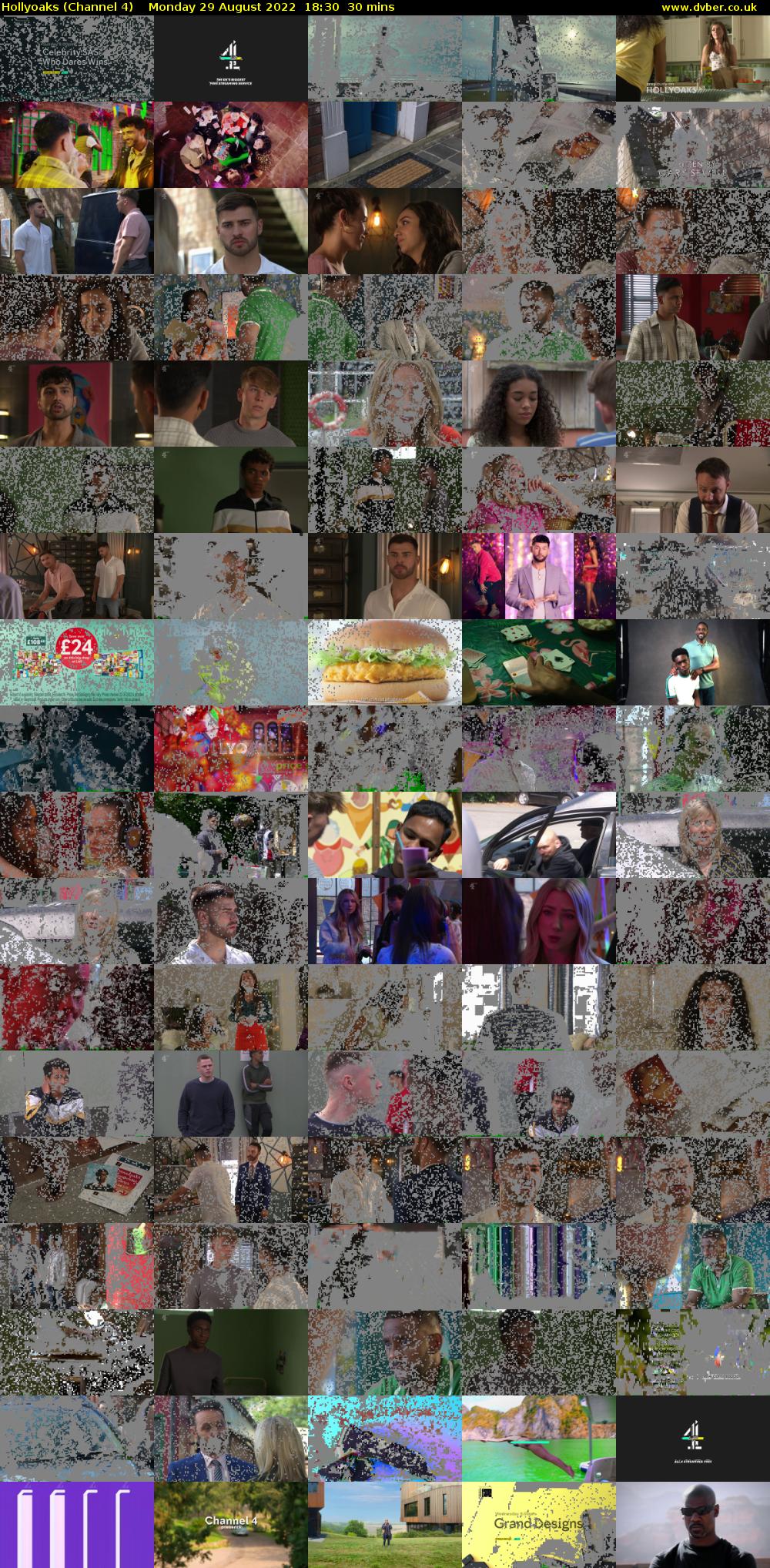 Hollyoaks (Channel 4) Monday 29 August 2022 18:30 - 19:00