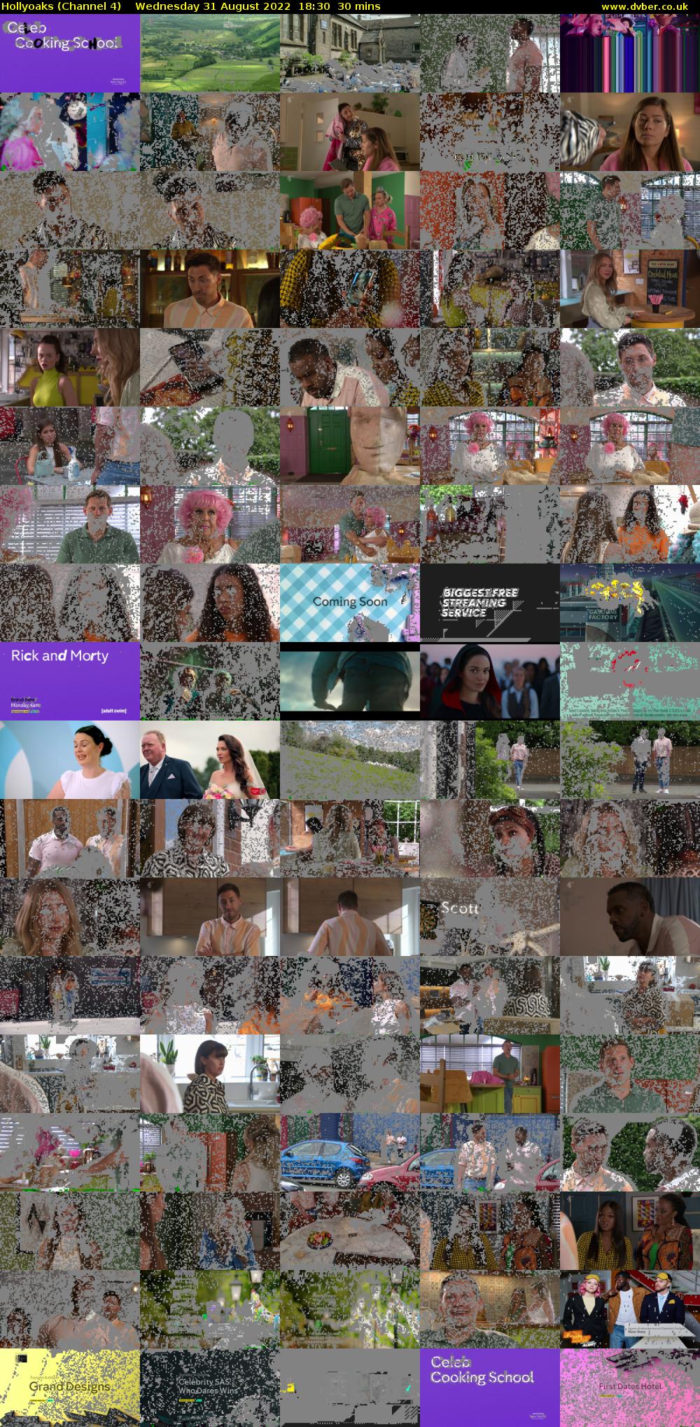 Hollyoaks (Channel 4) Wednesday 31 August 2022 18:30 - 19:00