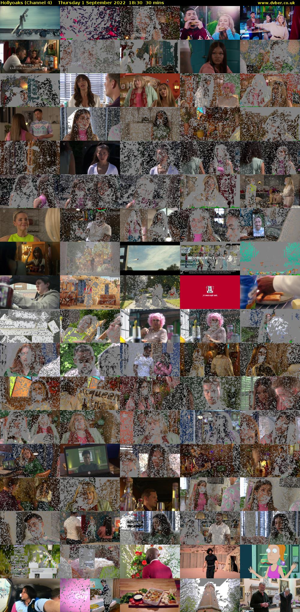 Hollyoaks (Channel 4) Thursday 1 September 2022 18:30 - 19:00