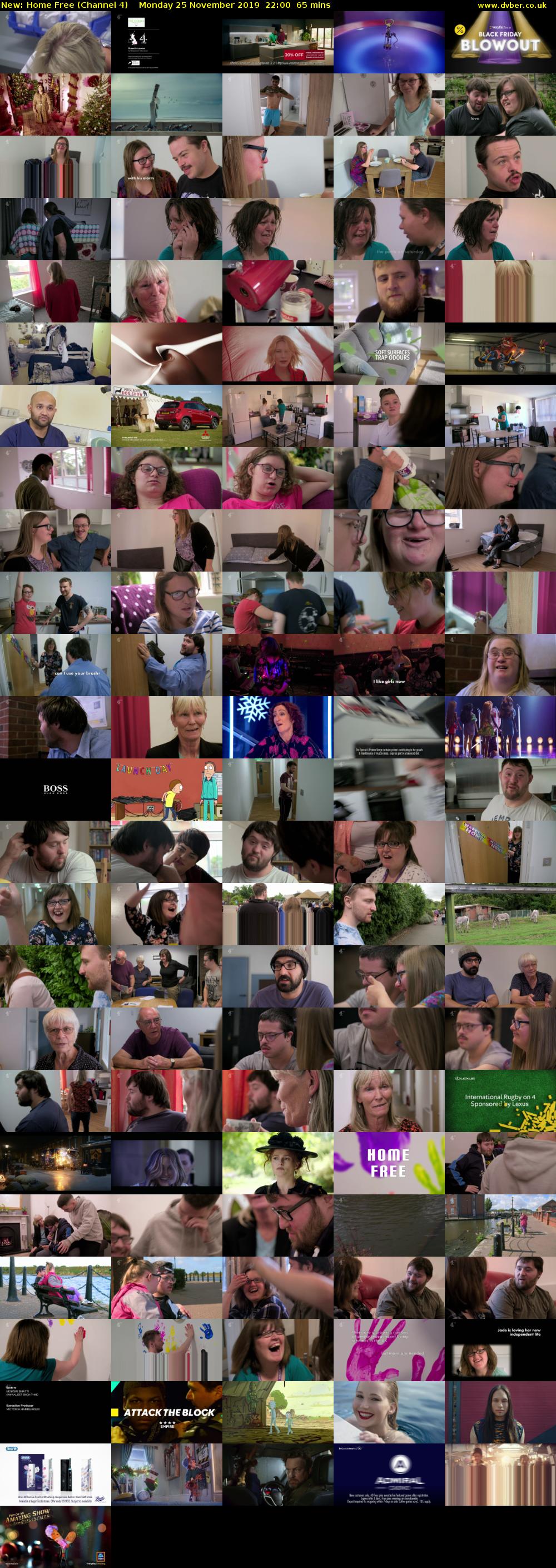Home Free (Channel 4) Monday 25 November 2019 22:00 - 23:05