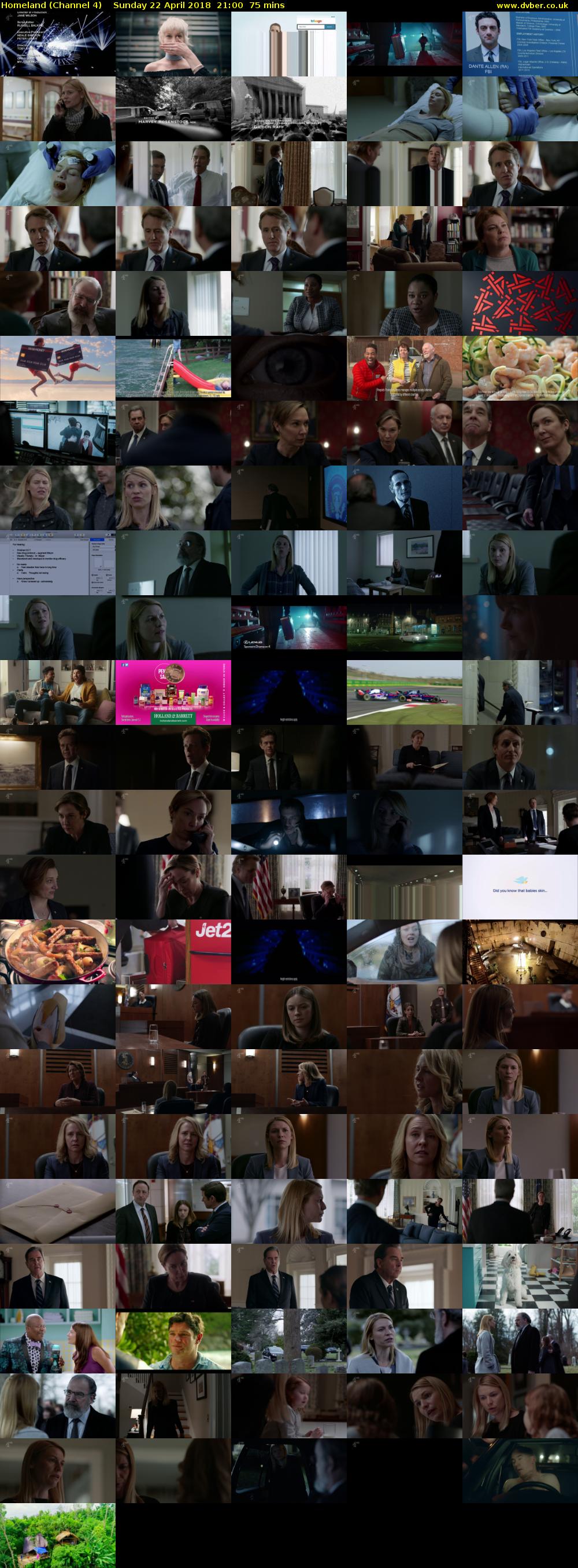 Homeland (Channel 4) Sunday 22 April 2018 21:00 - 22:15