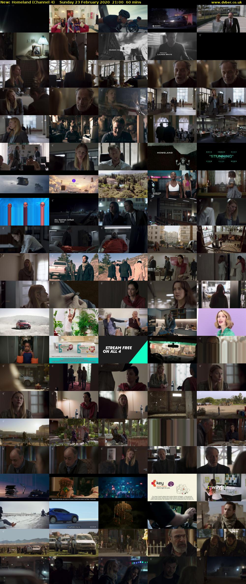 Homeland (Channel 4) Sunday 23 February 2020 21:00 - 22:00
