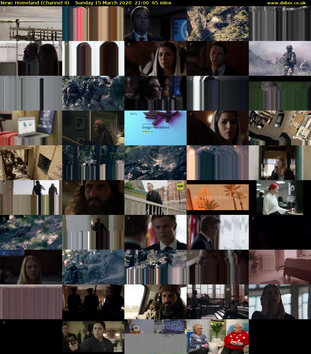 Homeland (Channel 4) Sunday 15 March 2020 21:00 - 22:05