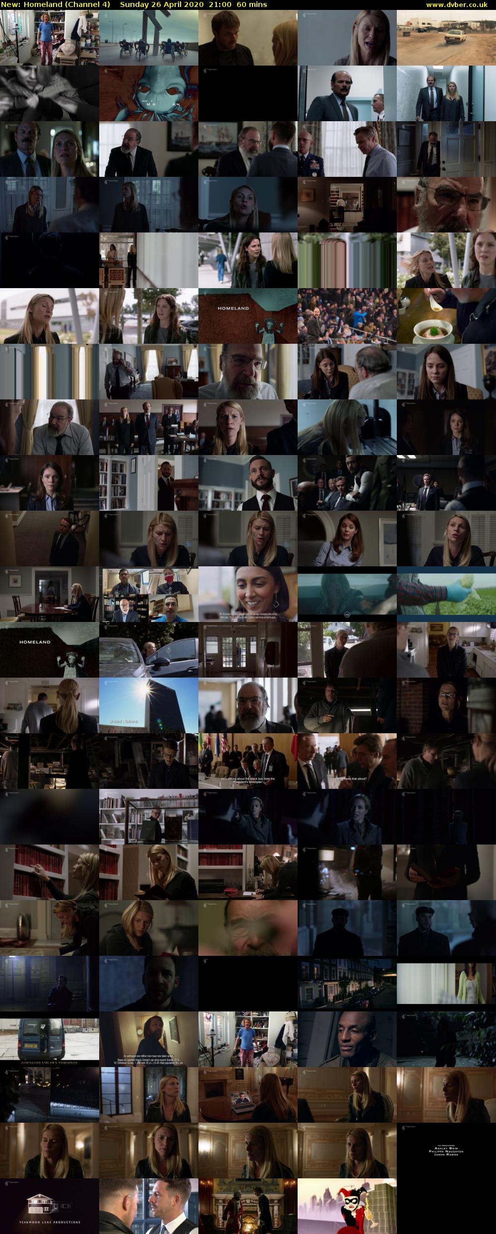 Homeland (Channel 4) Sunday 26 April 2020 21:00 - 22:00