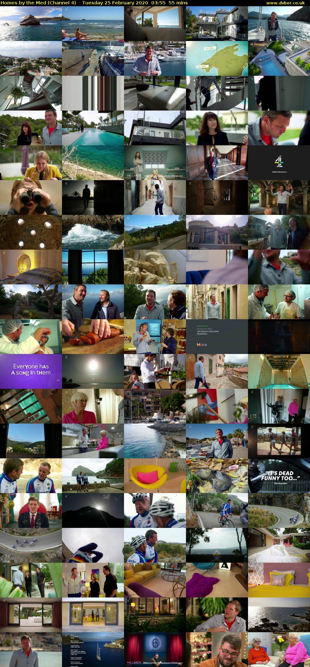 Homes by the Med (Channel 4) Tuesday 25 February 2020 03:55 - 04:50