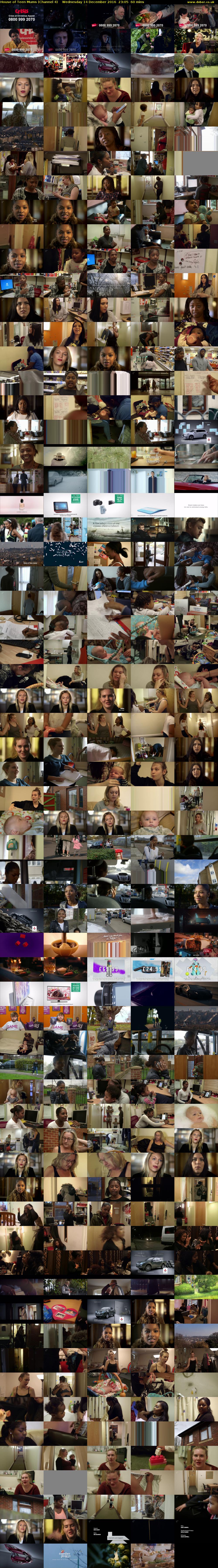 House of Teen Mums (Channel 4) Wednesday 14 December 2016 23:05 - 00:05