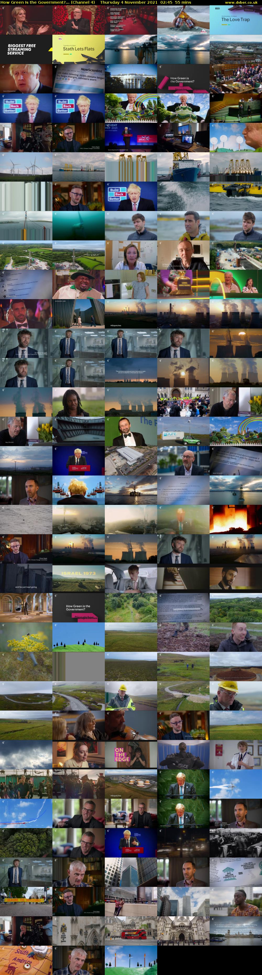 How Green Is the Government?... (Channel 4) Thursday 4 November 2021 02:45 - 03:40