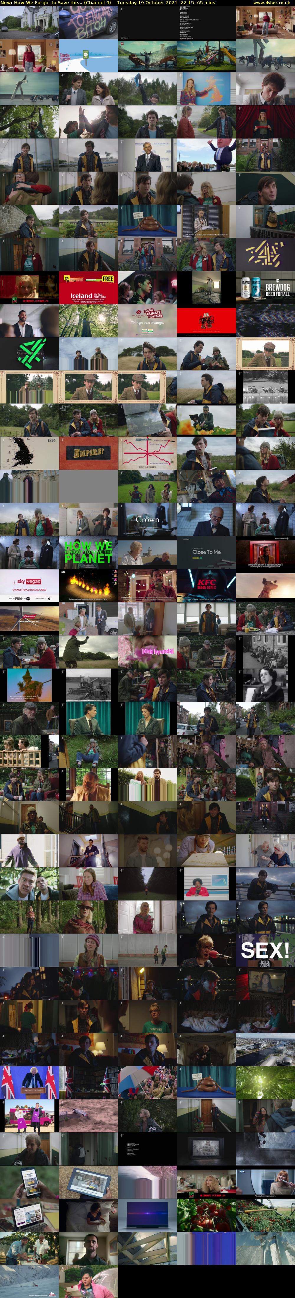 How We Forgot to Save the... (Channel 4) Tuesday 19 October 2021 22:15 - 23:20