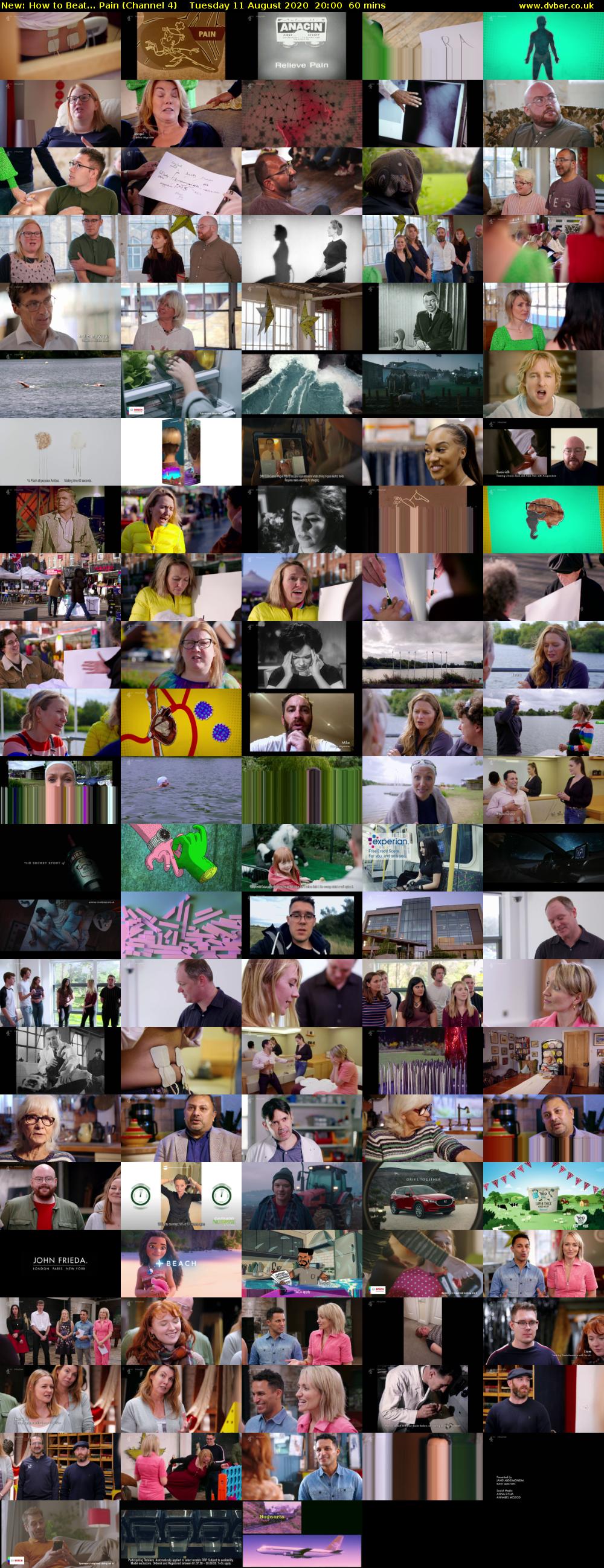 How to Beat... Pain (Channel 4) Tuesday 11 August 2020 20:00 - 21:00
