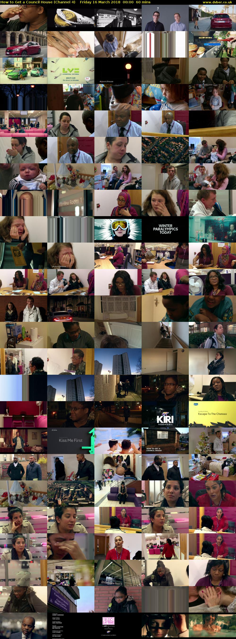 How to Get a Council House (Channel 4) Friday 16 March 2018 00:00 - 01:00