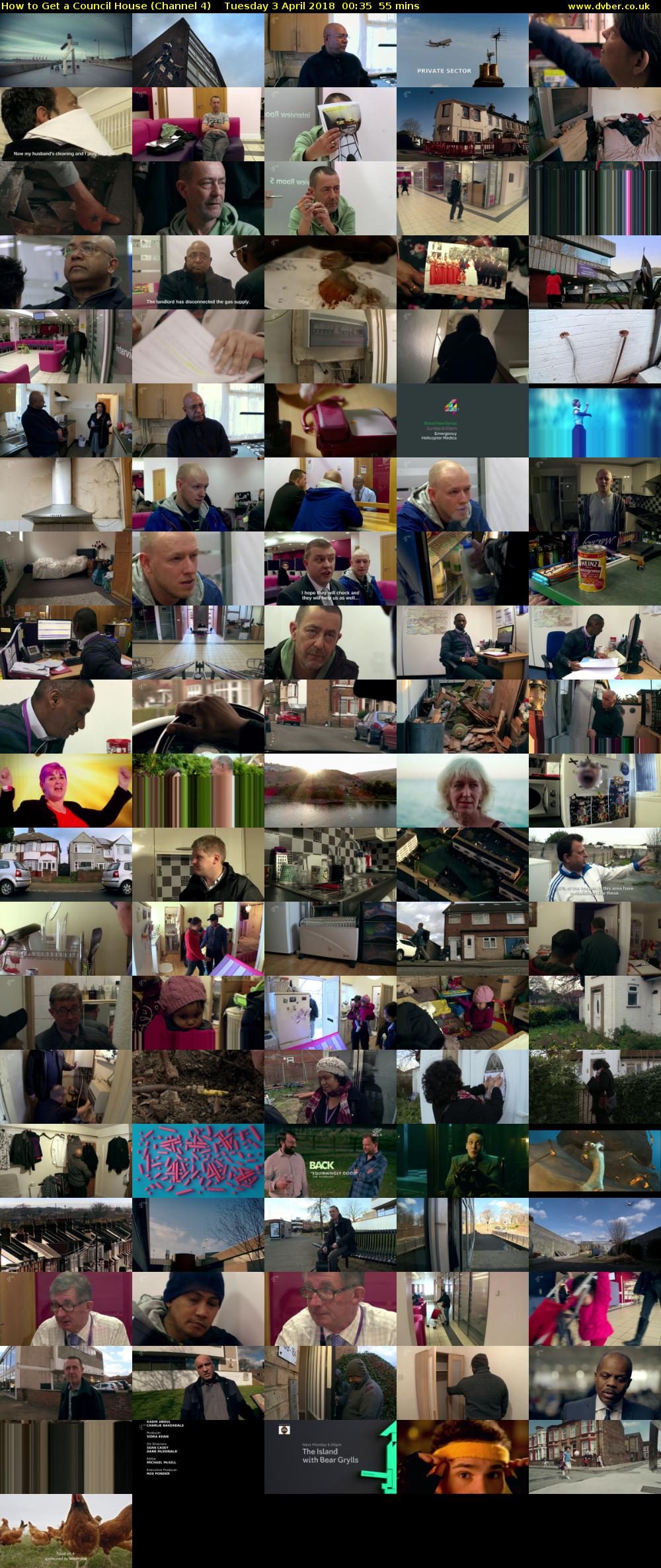 How to Get a Council House (Channel 4) Tuesday 3 April 2018 00:35 - 01:30