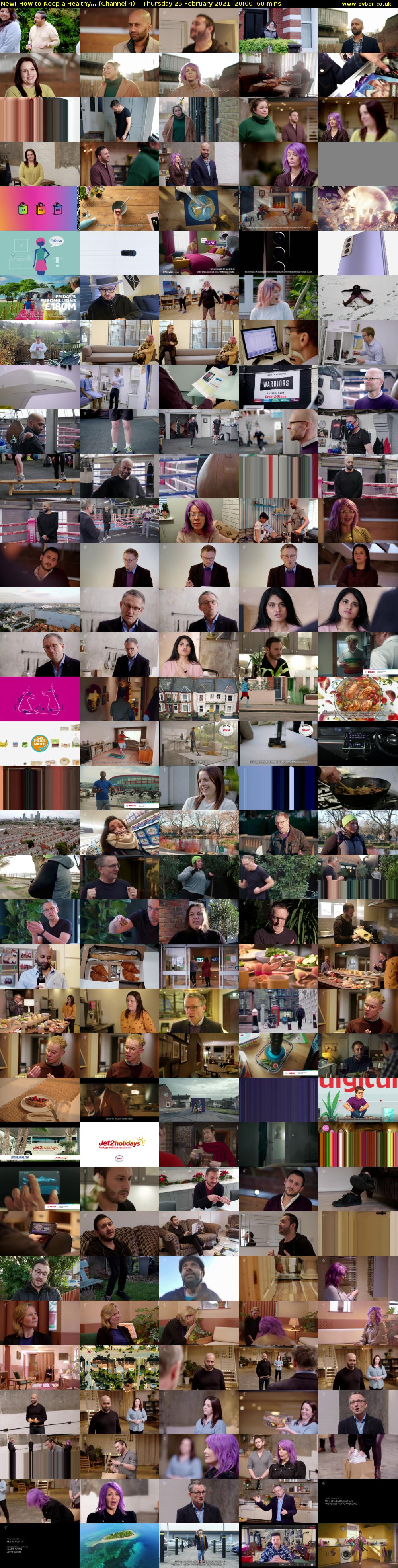 How to Keep a Healthy... (Channel 4) Thursday 25 February 2021 20:00 - 21:00