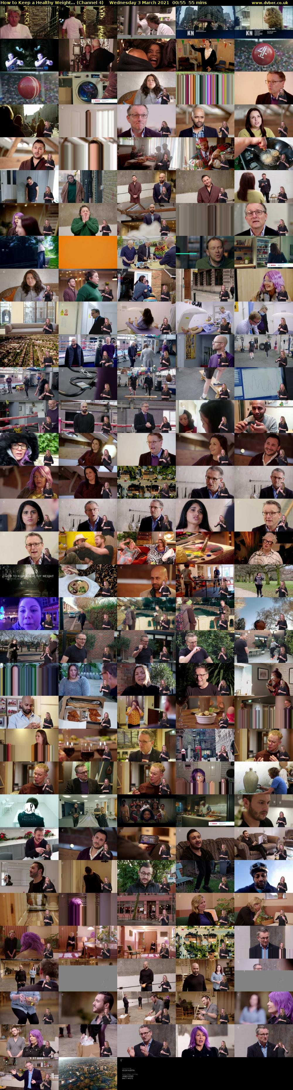 How to Keep a Healthy Weight... (Channel 4) Wednesday 3 March 2021 00:55 - 01:50
