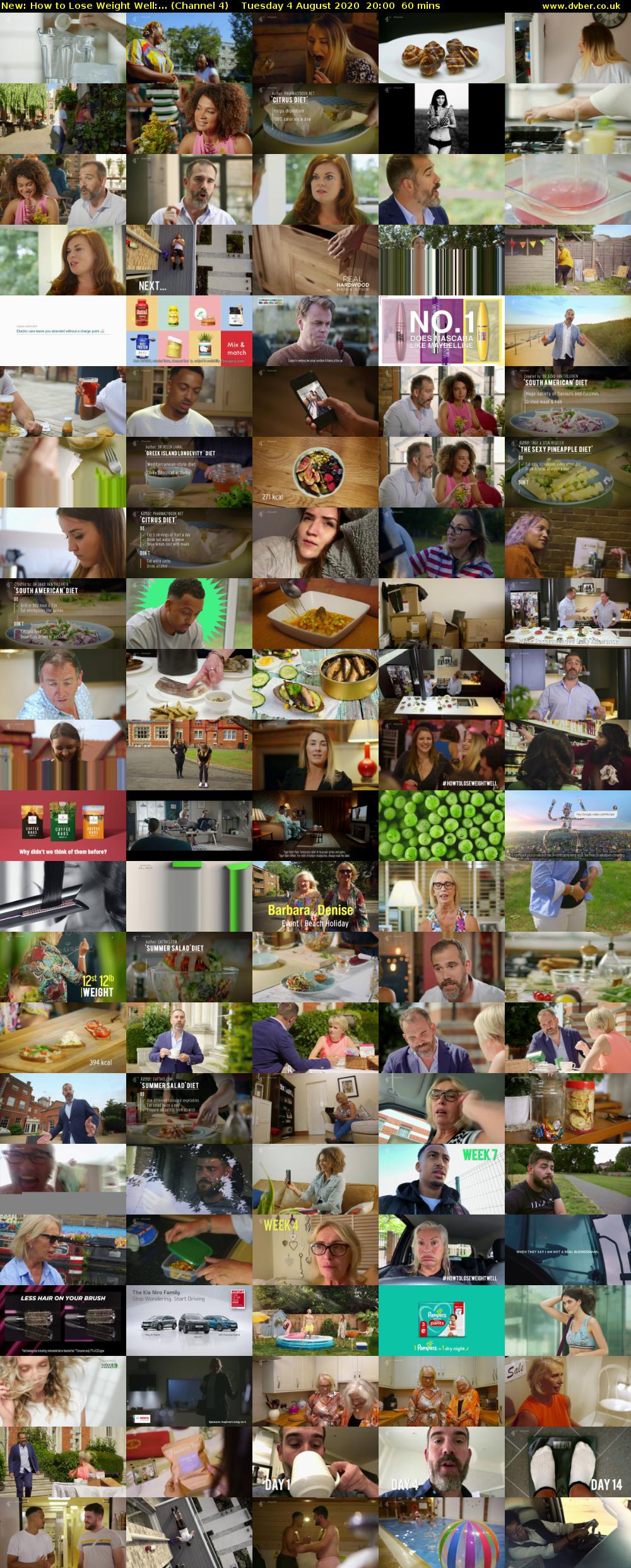 How to Lose Weight Well:... (Channel 4) Tuesday 4 August 2020 20:00 - 21:00
