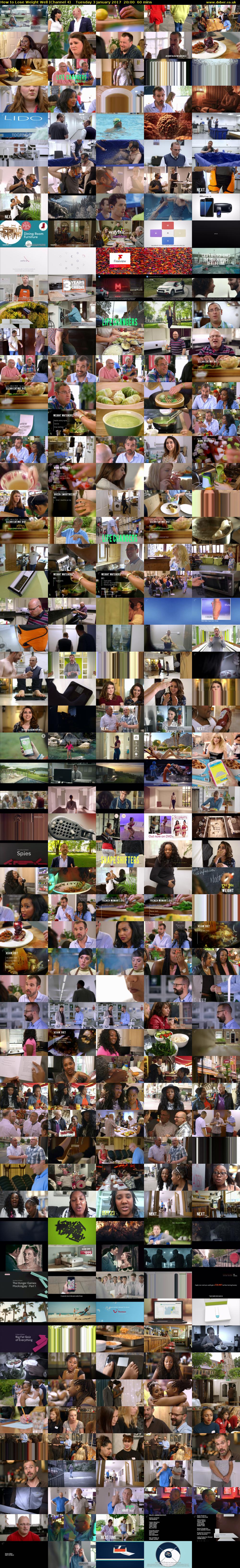 How to Lose Weight Well (Channel 4) Tuesday 3 January 2017 20:00 - 21:00