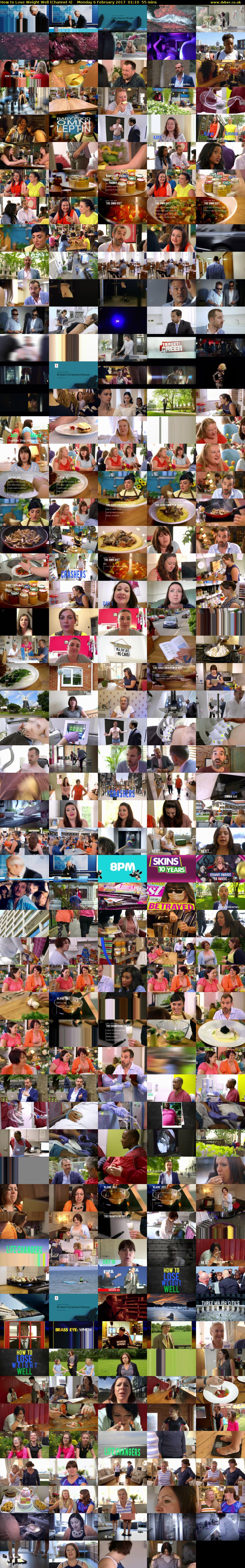How to Lose Weight Well (Channel 4) Monday 6 February 2017 01:10 - 02:05