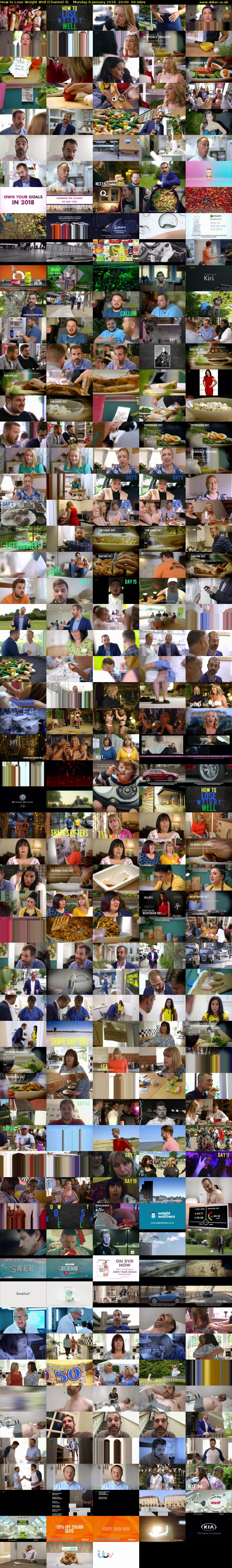How to Lose Weight Well (Channel 4) Monday 8 January 2018 20:00 - 21:00