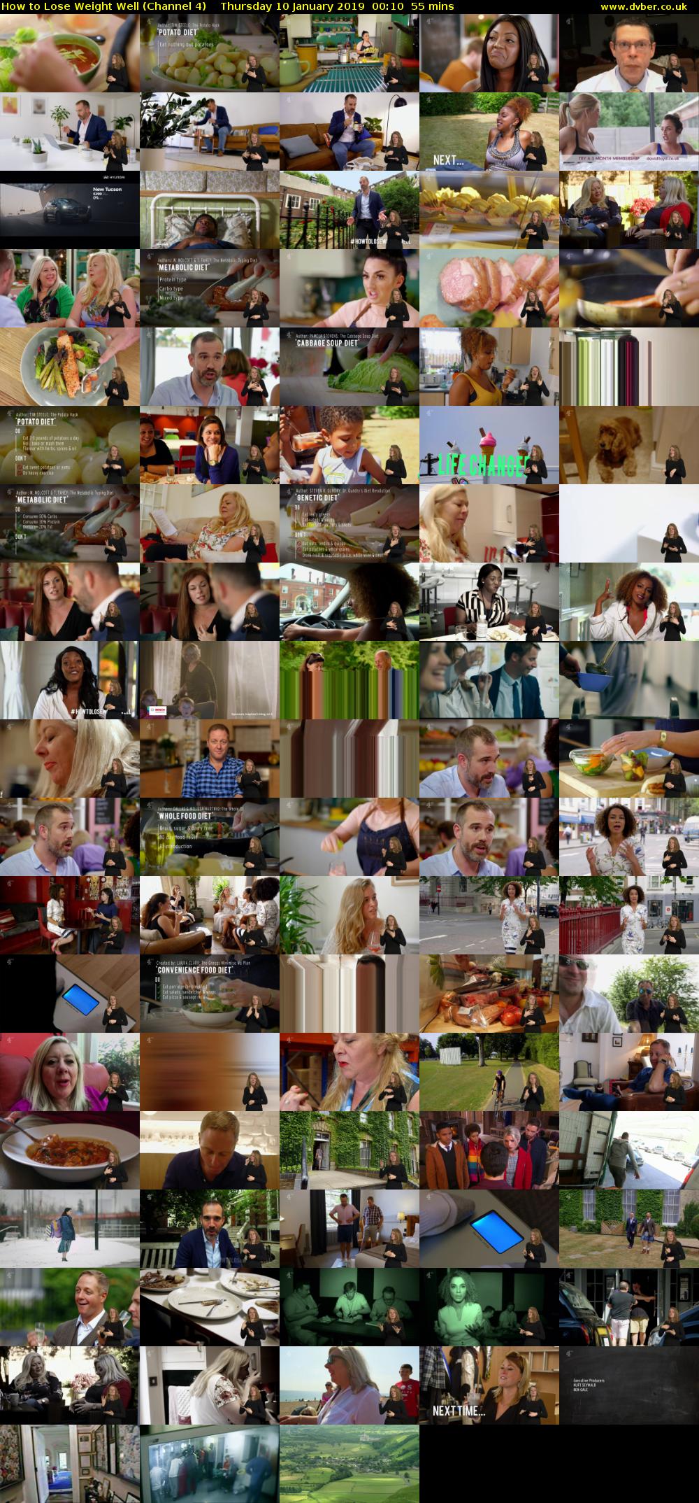 How to Lose Weight Well (Channel 4) Thursday 10 January 2019 00:10 - 01:05