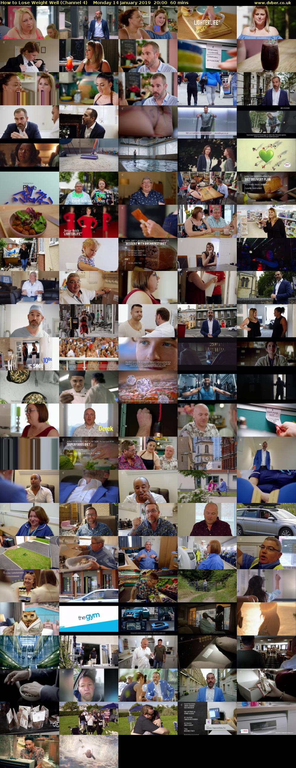 How to Lose Weight Well (Channel 4) Monday 14 January 2019 20:00 - 21:00