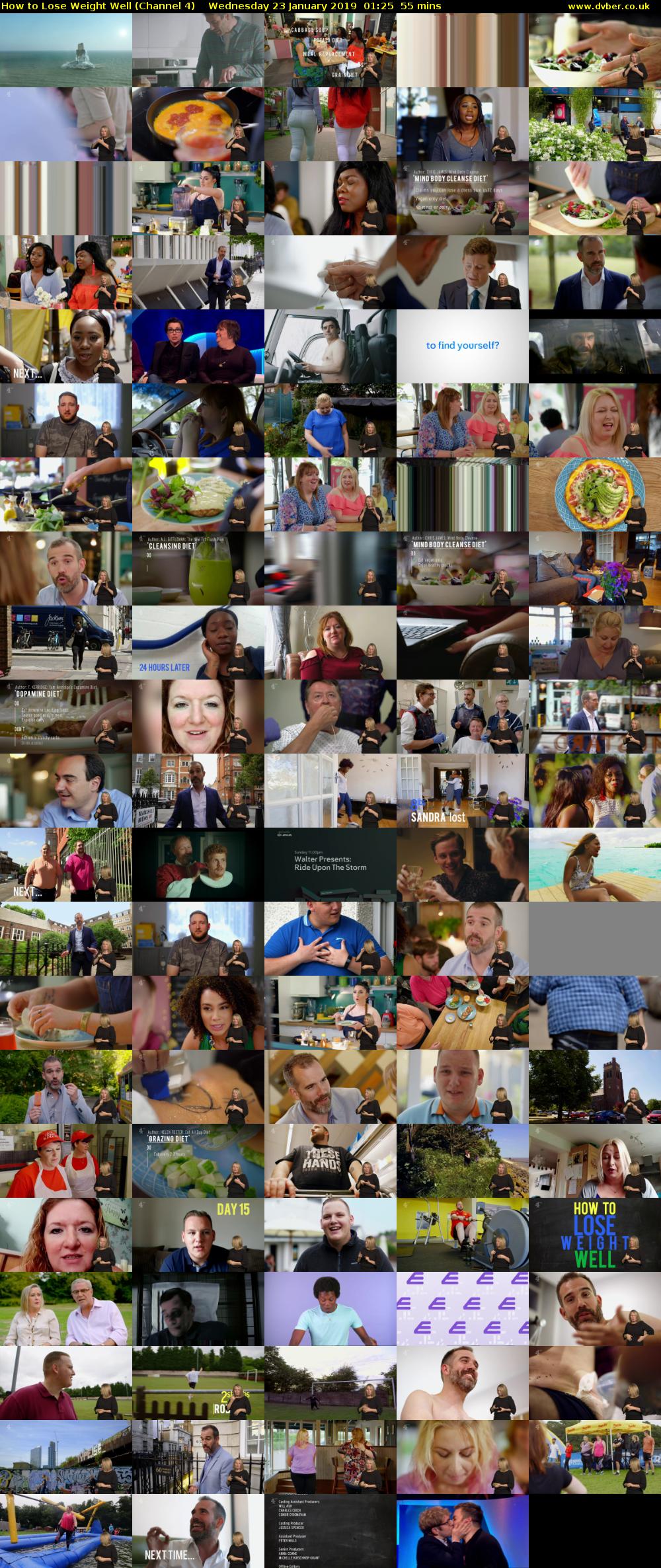 How to Lose Weight Well (Channel 4) Wednesday 23 January 2019 01:25 - 02:20
