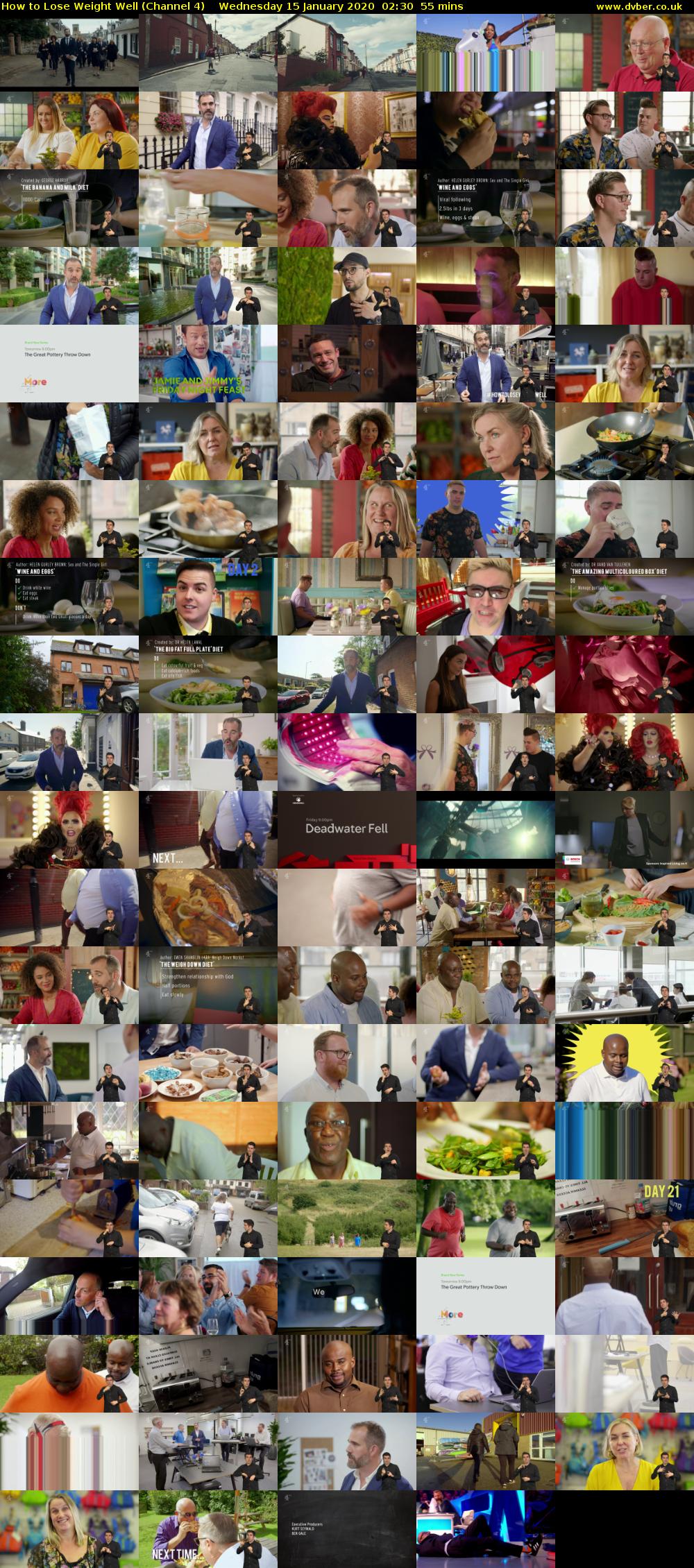 How to Lose Weight Well (Channel 4) Wednesday 15 January 2020 02:30 - 03:25
