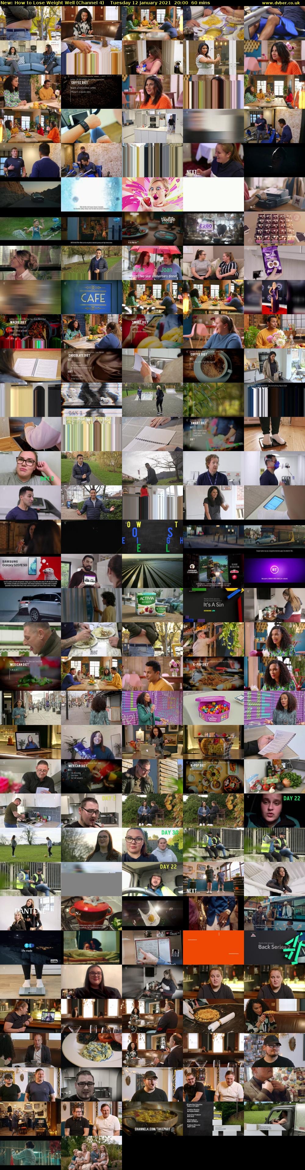 How to Lose Weight Well (Channel 4) Tuesday 12 January 2021 20:00 - 21:00