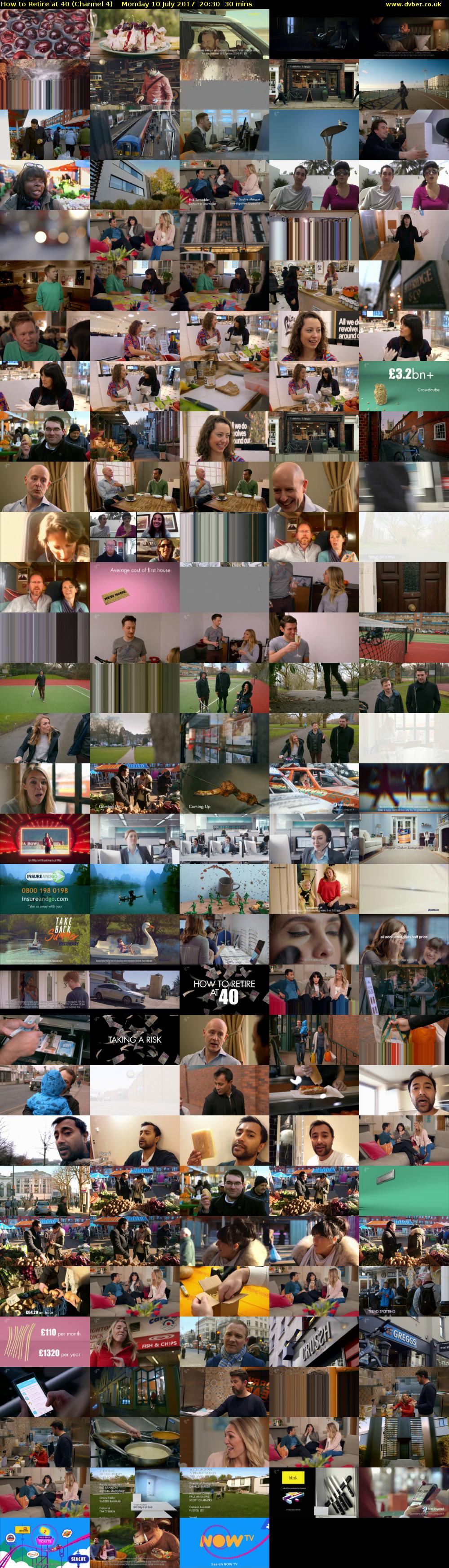 How to Retire at 40 (Channel 4) Monday 10 July 2017 20:30 - 21:00