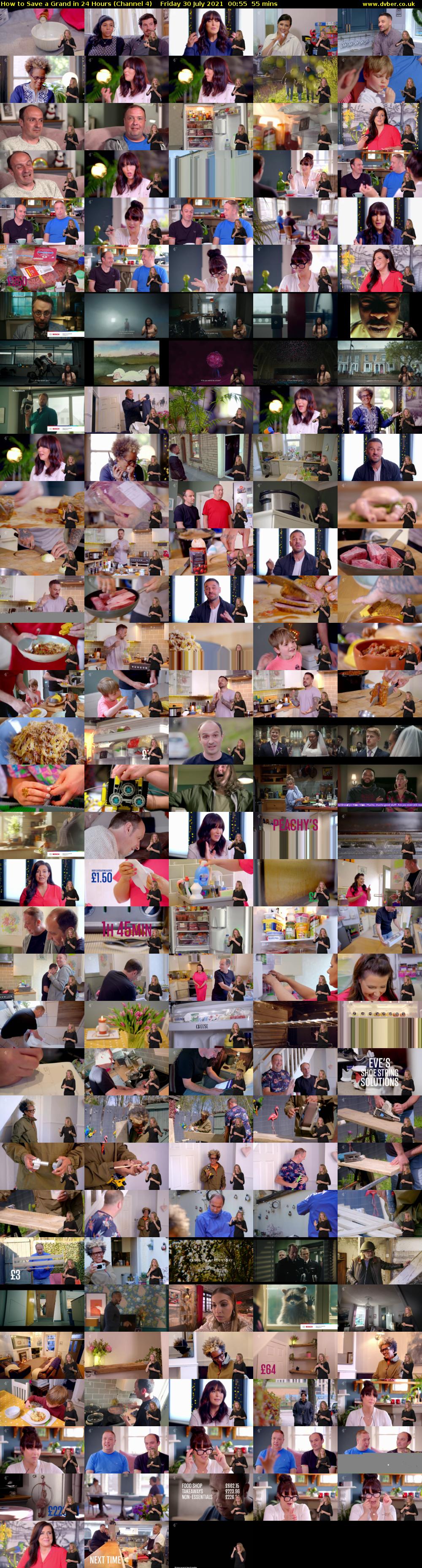 How to Save a Grand in 24 Hours (Channel 4) Friday 30 July 2021 00:55 - 01:50