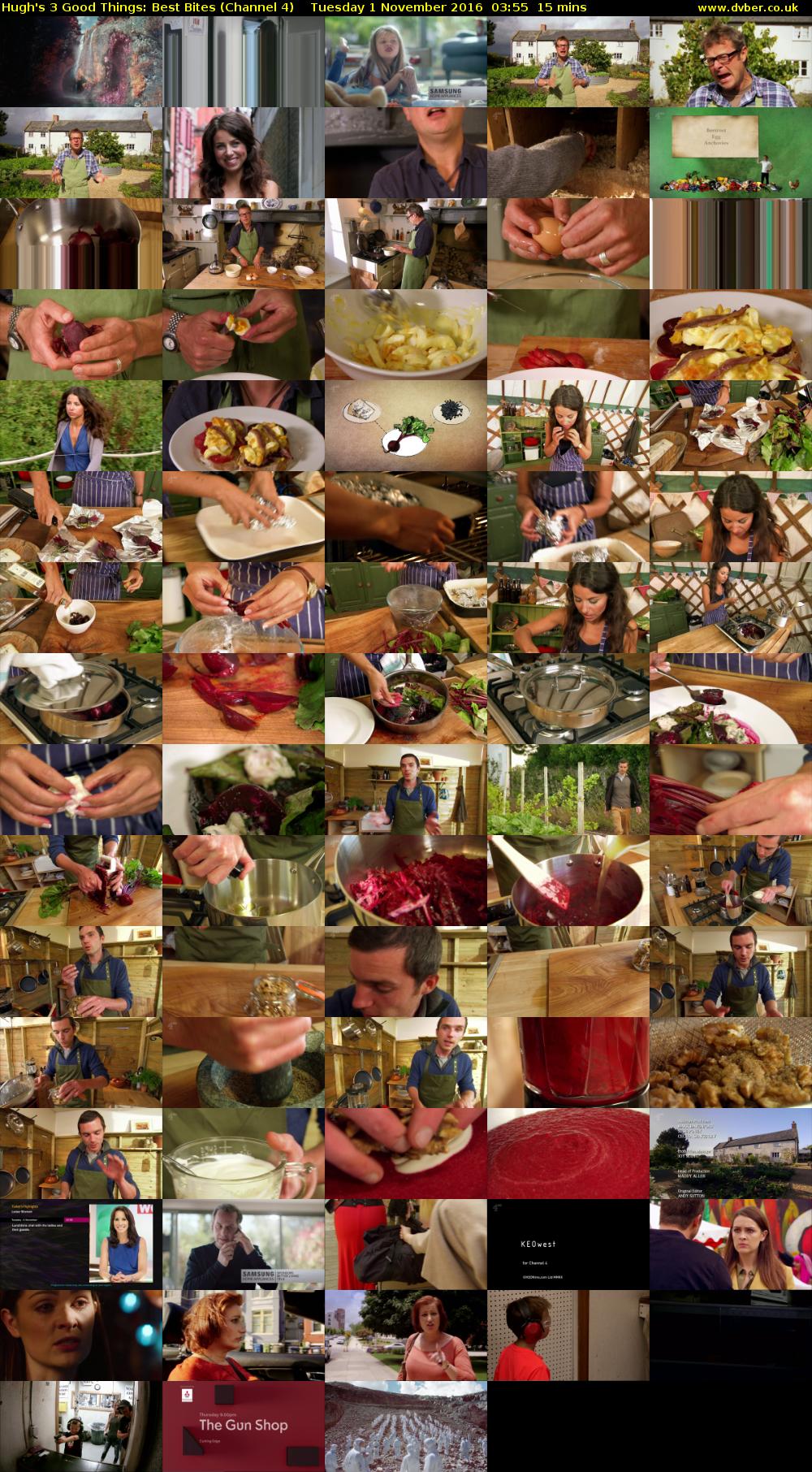 Hugh's 3 Good Things: Best Bites (Channel 4) Tuesday 1 November 2016 03:55 - 04:10