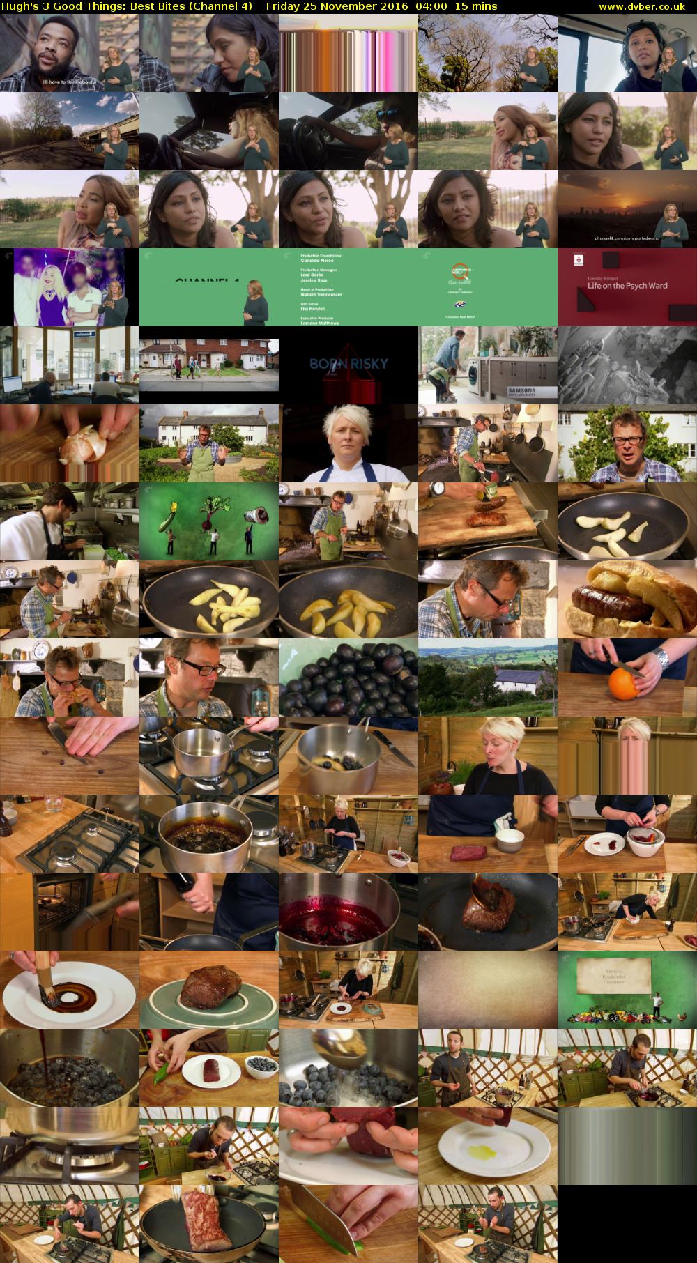 Hugh's 3 Good Things: Best Bites (Channel 4) Friday 25 November 2016 04:00 - 04:15