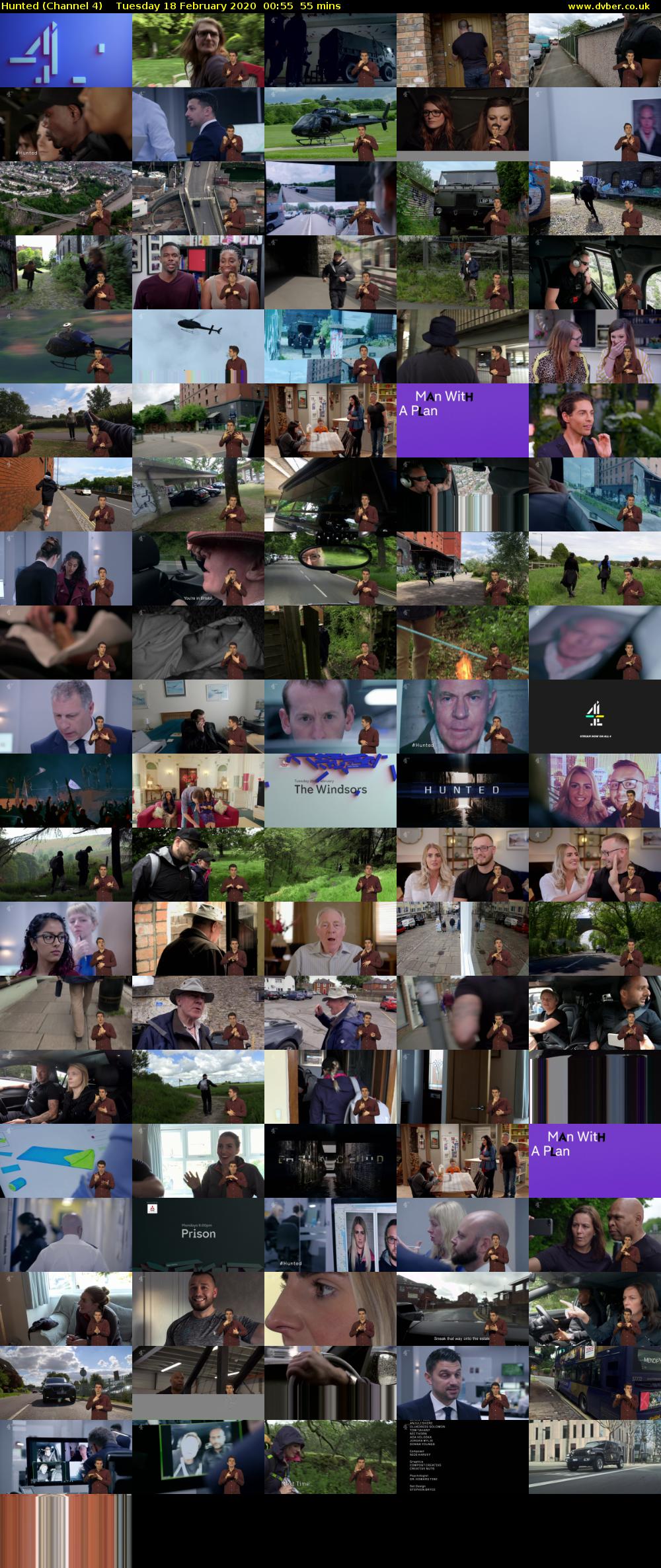 Hunted (Channel 4) Tuesday 18 February 2020 00:55 - 01:50