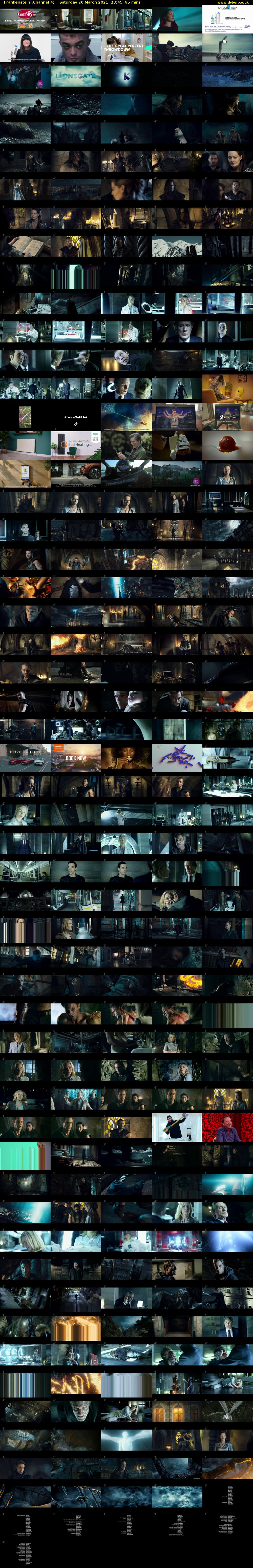 I, Frankenstein (Channel 4) Saturday 20 March 2021 23:45 - 01:20