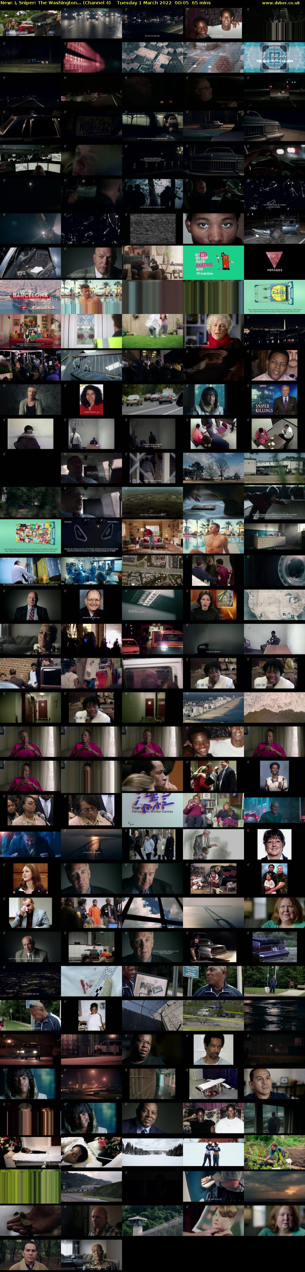 I, Sniper: The Washington... (Channel 4) Tuesday 1 March 2022 00:05 - 01:10