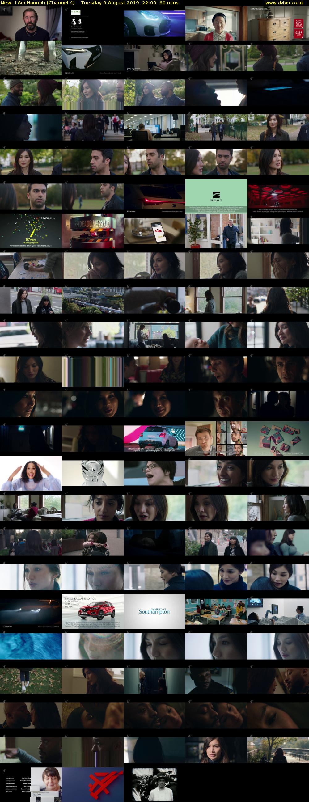 I Am Hannah (Channel 4) Tuesday 6 August 2019 22:00 - 23:00